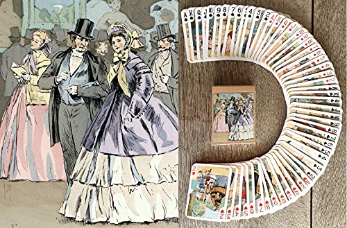Les Modes De Paris Playing Cards (Poker Deck 54 Cards All Different) Vintage Fashion Retro Art Deco Illustration By Francois Courboin #TOP21