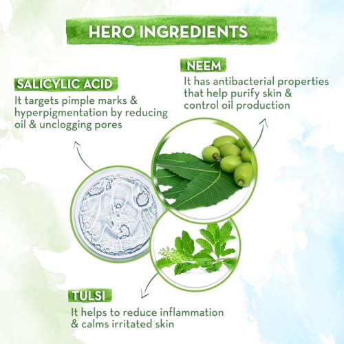 Neem-face-wash-Neem-Pimple-Clear-Face-Wash-with-Neem-Salicylic-Acid--150-ml-Fights-Pimples-Acne-Reduces-Marks-Purifies-Skin-Gently-Cleanses-For-All-Skin-Types-Sensitive-Skin-Controls-Excess-Oil-For-Me