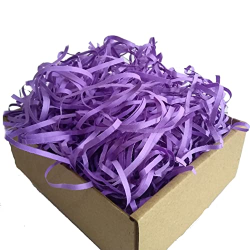 Image of Shredded Paper for Packing 1kg, Paper Shred, Paper Grass Purple, Decorative Paper Fillers for DIY Crafts, Easter Basket, Christmas, Birthday Decoration