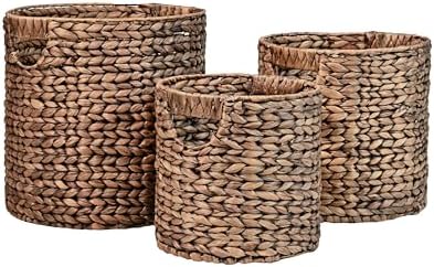 happimess BSK2011B-3SET Avery Bohemian Cottage Handwoven Hyacinth...