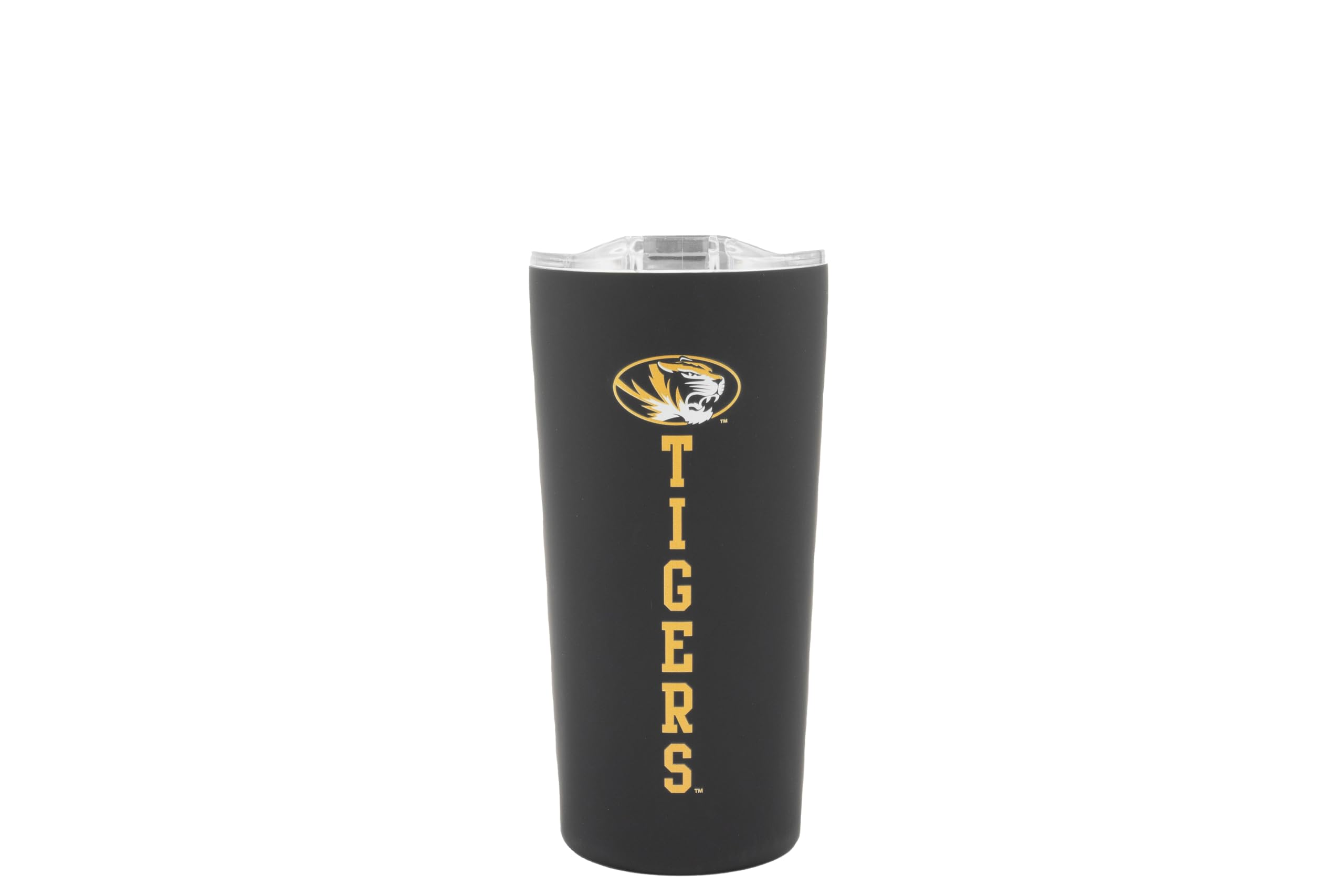 DecorvoDecorvo University of Missouri Tigers Tumbler - Black Double Walled Insulated Travel Thermos with Slide Lid - 18 oz