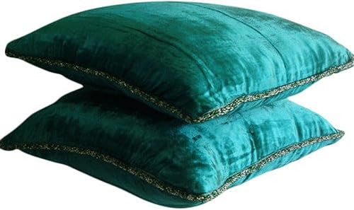 Choco Shimmer, de diseñador, fundas para cojín café claro cordón de color sólido, funda para cojín cuadrada de terciopelo, funda decorativa de