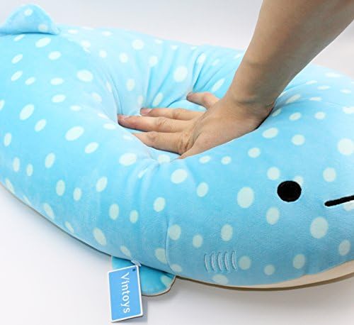 Vintoys Blue Whale Shark soft toy plush Big Hugging Pillow Animal Fish Plush Toy 27"