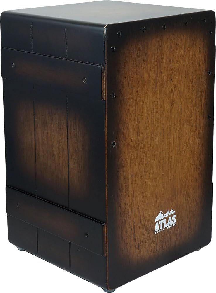 Atlas AC-22-V VINTAGE STYLE CAJON Flamenco box drum, fixed snare, enhanced bass.