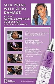 Design Essentials Agave & Lavender Heat Shield Spray, 236 ml