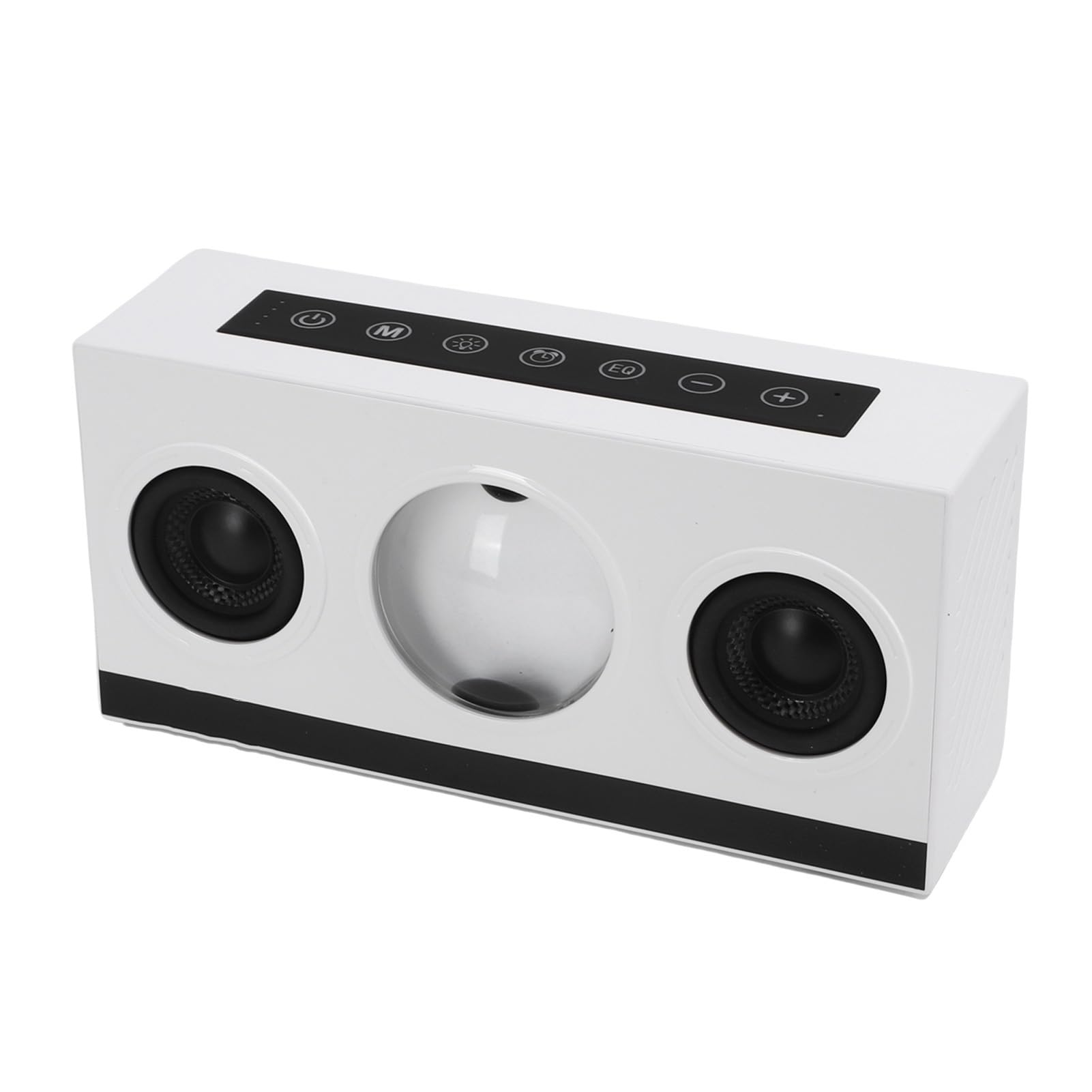 Tosuny Altoparlante Ferrofluido - Altoparlante Fluido Magnetico con Luci LED e Sveglia, Bassi Potenti, la Musica Prende Vita con Il Ferrofluido Danzante (White)