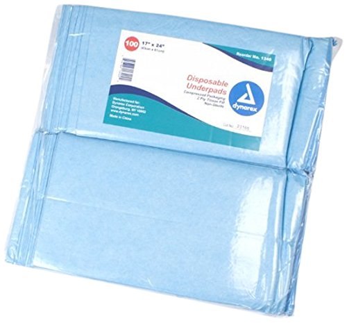 Dynarex Disposable Underpads - 100-Piece