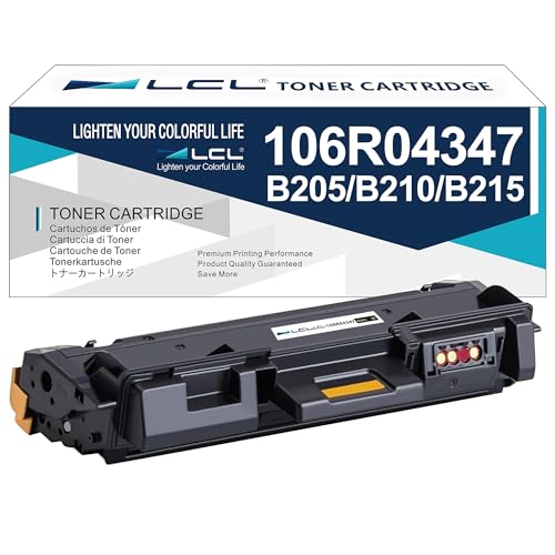 LCL B205/ B210/ B215 Toner Cartridge Replacement for Xerox 106R04347 106R04346 High Yield 3,000 Pages for Xerox B205NI B205MFP B210DNI B215DNI B215MFP Printer (Black, 1-Pack)