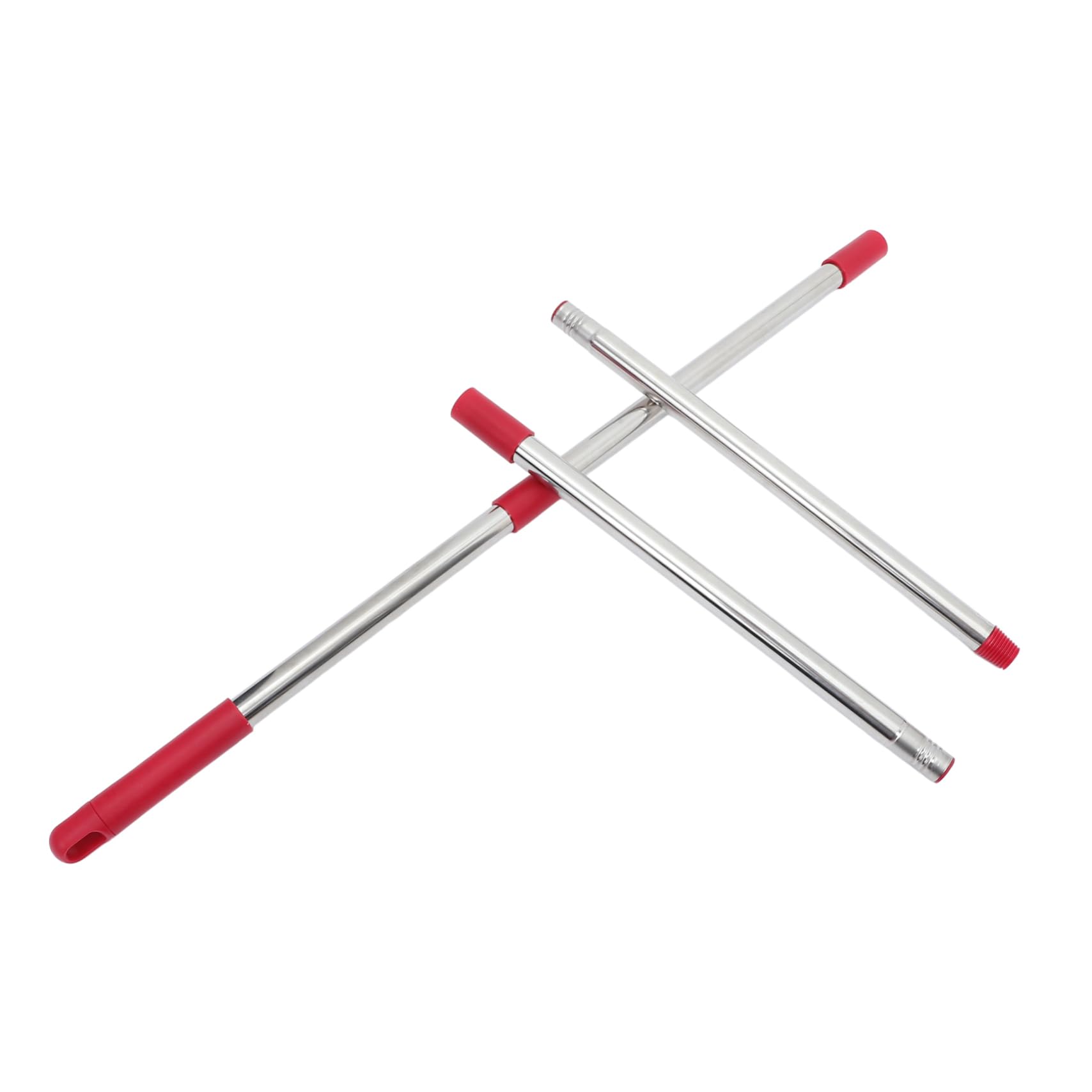 FOMIYES 1Set Stainless Steel Mop Pole Replacement Rod for Section Design Durable Broom Handle for Bathroom Cleaning and Transport