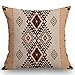 rdzenny amerykański południowo-zachodni nadruk poszewka na poduszkę, aztecki poszewka na poduszkę, Navajo geometryczny wzór juta poszewka na poduszkę poszewka na poduszkę kanapa sofa dekoracyjna kwadratowa 45 x 45 cm