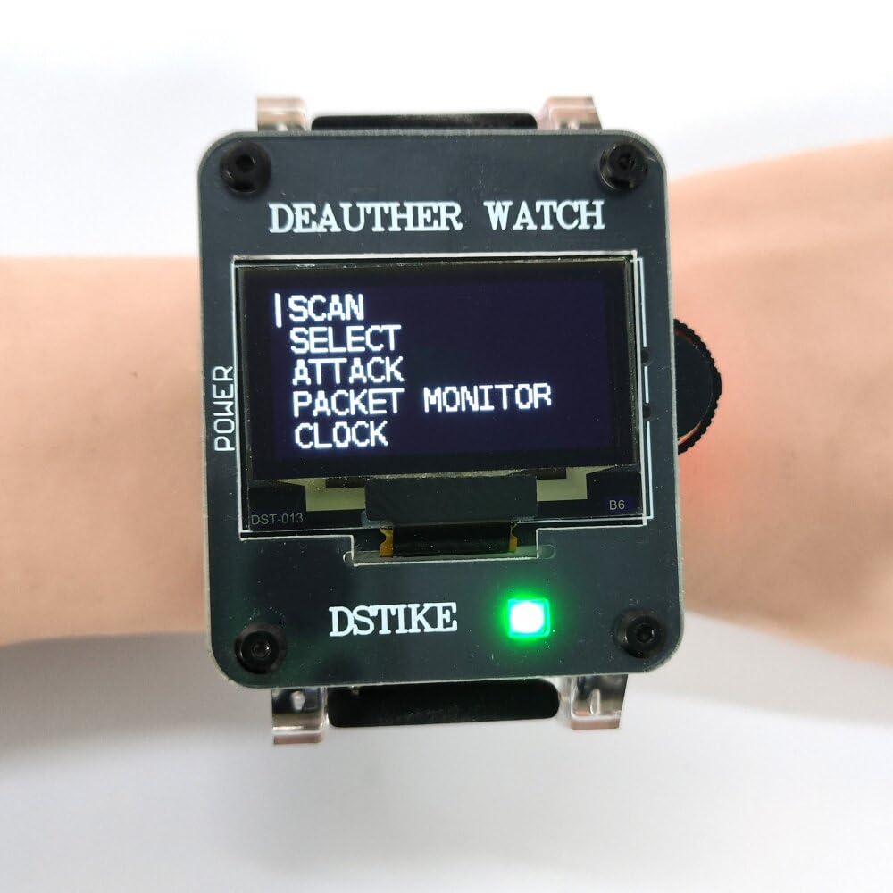 VIDOO Orologio ESP8266 WiFi Tester Batteria 500mAh Smart Watch Sviluppo Portatile 1,3 Pollici per Apprendimento Programmazione