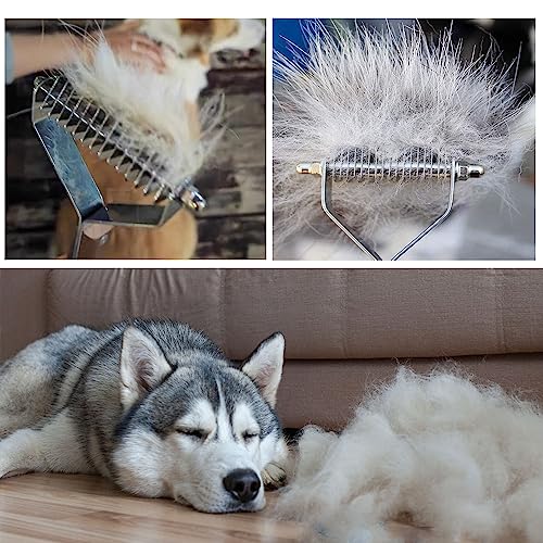AIDIYA Coat King der Trimmstriegel Professional Pet Dematting Kamm Fellpflege Abisolierwerkzeug für Hunde und Katzen (8.8cm)