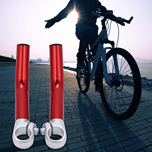 VGEBY1 Bike Handlebar Grips, Aluminum Alloy Bike Horns Grips with Bar Ends Plugs for 22.2mm/0.9in Handlebar(Red) - Image 4