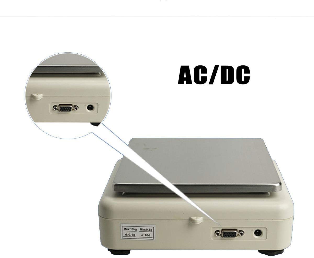 Básculas electrónicas de laboratorio, básculas digitales de precisión, balanzas analíticas electrónicas, básculas de precisión para joyería, básculas de precisión para cocina, color blanco, 1 kg