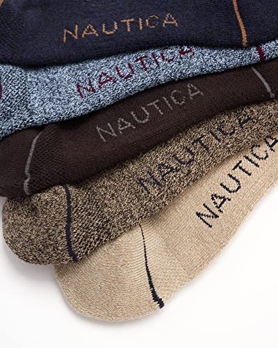 Nautica Mens Quarter Socks - 12 Pack Comfort Stretch Cushioned Moisture-Wicking Athletic Ankle Socks for Men (Sizes: 6-12.5)4