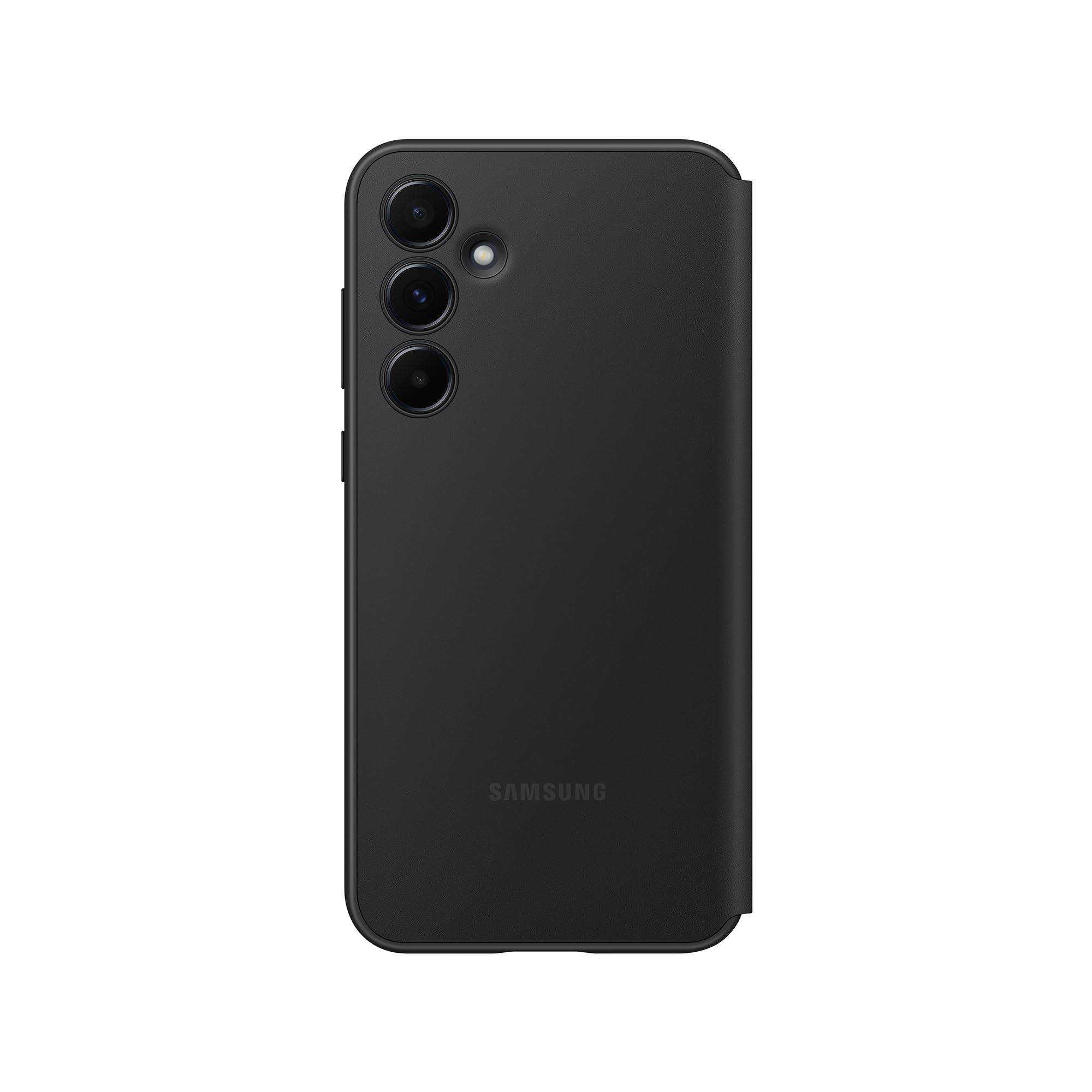 Samsung Smart View Wallet Cover custodia a portafoglio con finestra di visione notifiche per Galaxy A55 5G, Nero