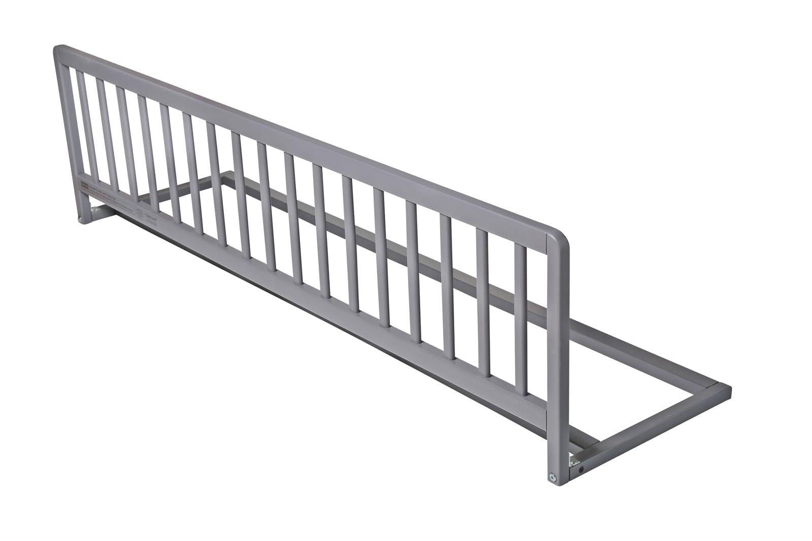 Rackhams Grey Extra Wide Wooden Bed Guard, 38Cm High X 140Cm Wide, Toddler Bedrail For Safety, Secure Child Bed Rail