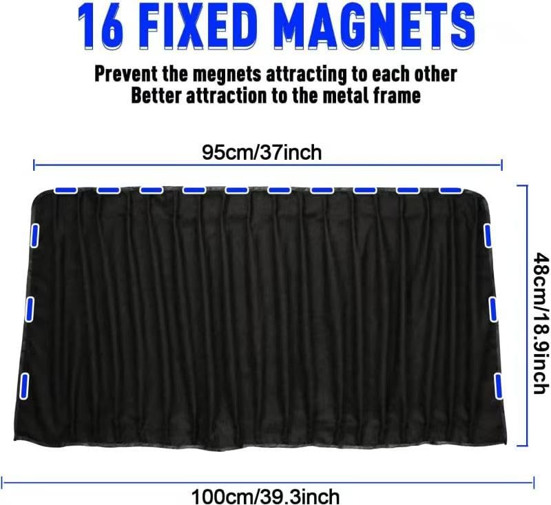 Tende Parasole Magnetiche Per Auto - 2 Pezzi Per Lunotto Posteriore, Anti-UV - Foto 8