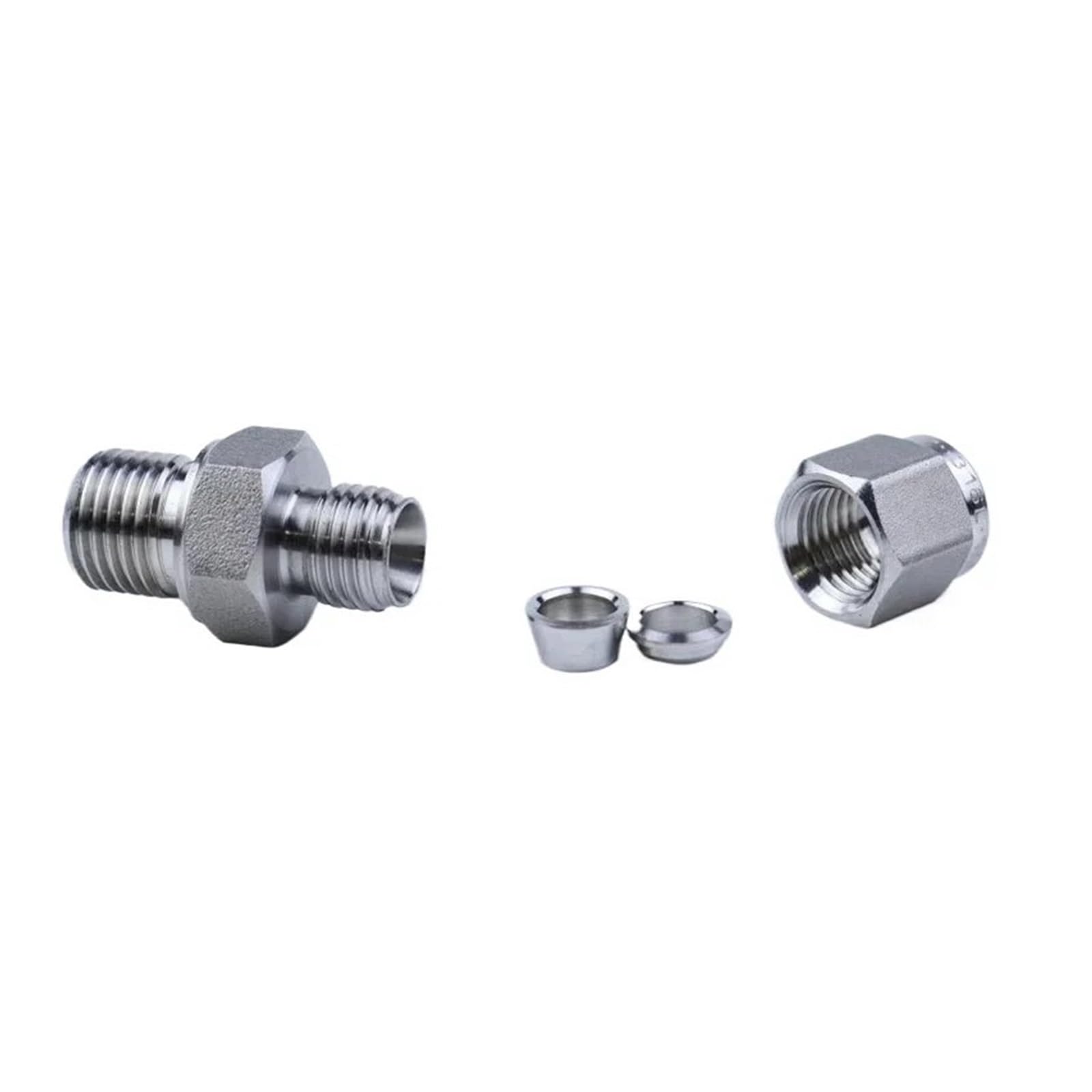 Raccordo di conversione in Acciaio Inossidabile 1/8" 1/4" 3/8" 1/2" 3/4" 1" M14 M20 Femmina Maschio Croce Raccordo per Tubo divisore in Acciaio Inossidabile a 4 Vie (Femmina NPT, 1/4")