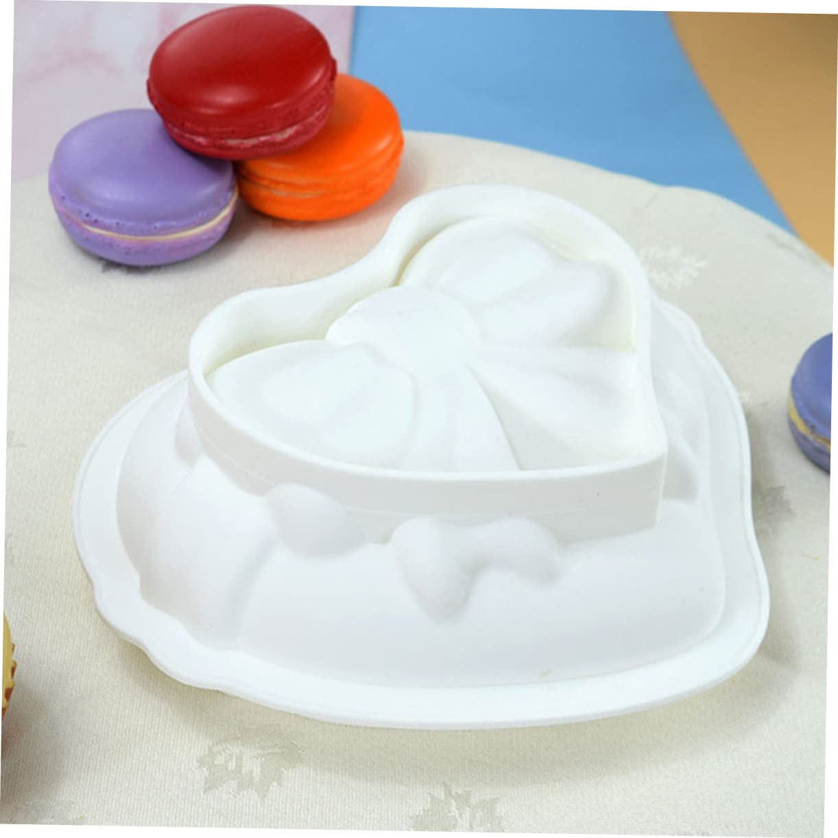 MAGICLULU 5pièces Moule Silicone Forme De Cœur Pour Gâteau Mousse Moule à Pâtisserie Antiadhésif Pour Et Desserts Outil De Cuisine Silicone Et Facile à Nettoyer