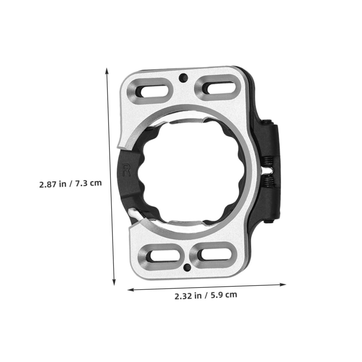 Mikikit 2pezzi Tacchette Sgancio Rapido Per Bici Da Copritacchette in Inossidabile e Adattatori Per Pedali Da Piastra Per Tacche Per Scarpe Accessorio Per Bici