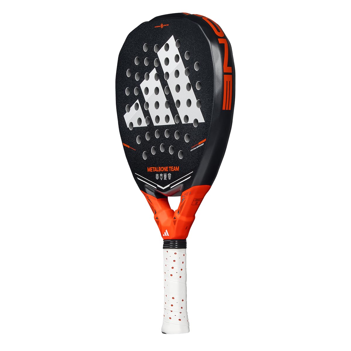 Pala de pádel adidas Metalbone Team 2026,Negra, Forma diamente,Goma eva Soft Performance,Fibra de Vidrio
