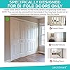LatchSmart Bi-Fold Door Lock, 2-Pack, Locks Automatically, Install at Any Height, Child and Pet Safety Lock for Your Closet and Pantry, Tool Free Installation and One-Touch Operation