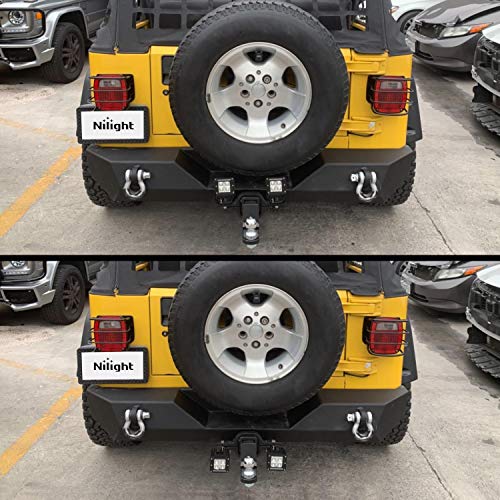 Nilight Tow Hitch Bracket 2" Universal Mounting Kit Reverse Road Led Work Light For Truck Suv Trailer Rv, 2 Years Warranty #TOP3