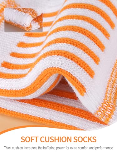 Image of Airacker Athletic Quarter Socks with Cushion Running Ankle Socks for Men Women 6 Pairs