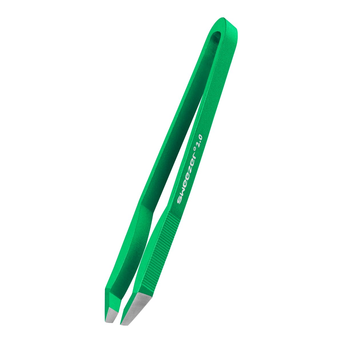 Rubis Green Switzerland Tweezer Sweezer 2.0 - Slanted Eyebrow Tweezers - Handcrafted Precision Aluminium Eco Tweezers