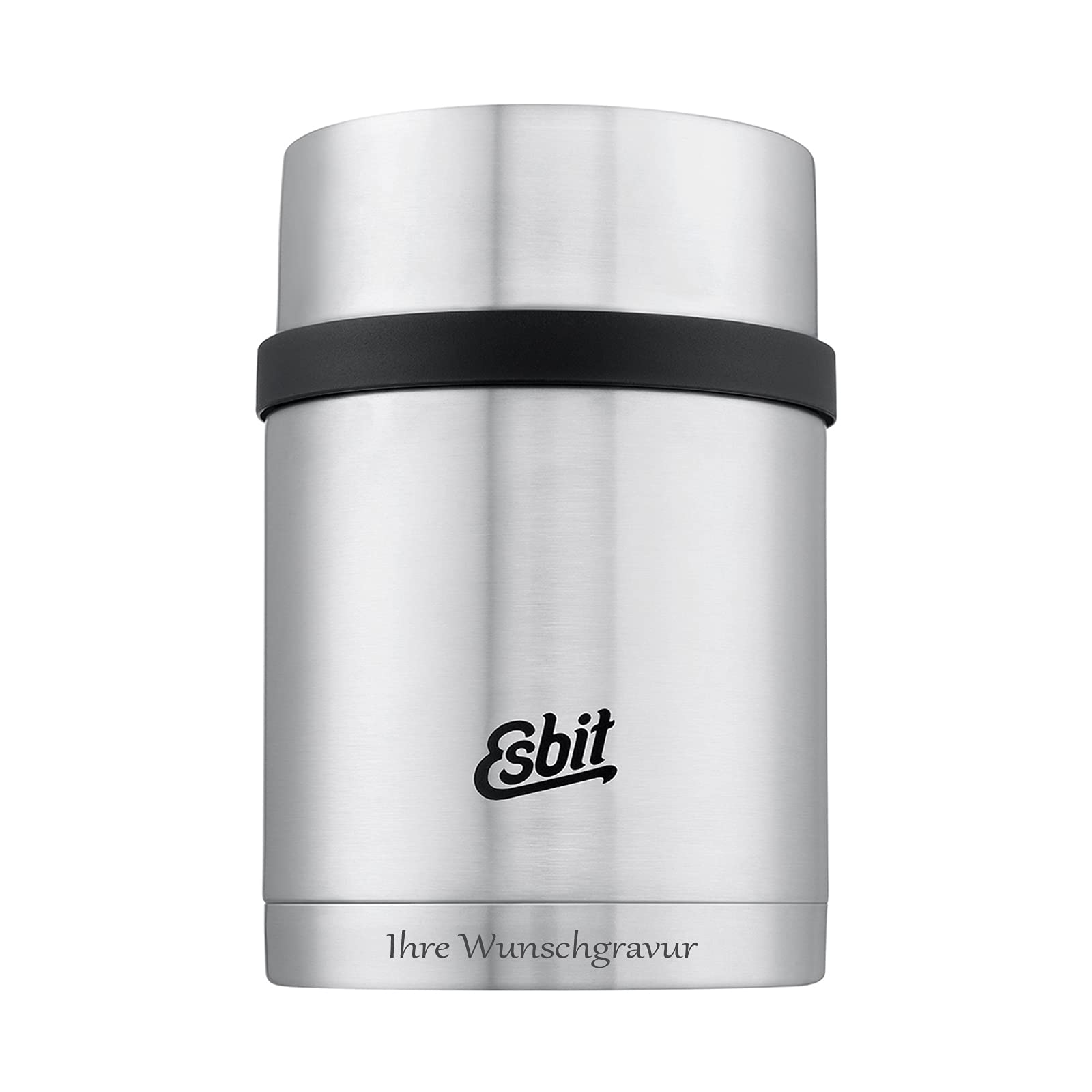 Esbit Sculptor Thermobehälter für Essen, mit personalisierter Gravur, Edelstahl, BPA-Frei, Schwarz, Silber &mehr, 500ml, 750ml & 1000ml, Speisegefäß für warme und kalte Speisen, für Suppen und Salate