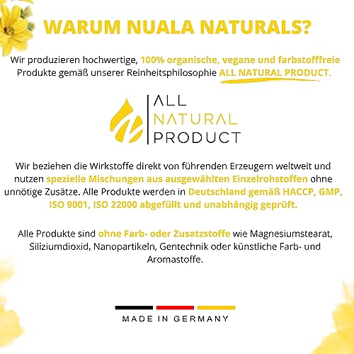 NEU! Sonnenglück - Johanniskraut Kapseln Hochdosiert - 12.000 mg pro Tag - 12:1 Extrakt - 150 vegane Kapseln - 100% Johanniskraut Extrakt komplett ohne Zusätze