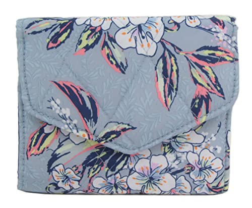 Vera Bradley Ultralight RFID Mini Tri-Fold Wallet, Cherry Blossoms