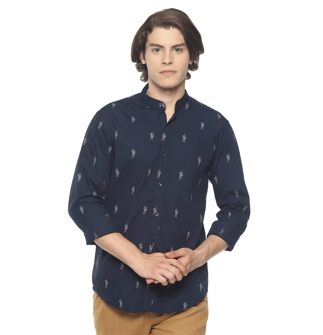DiverseMen's Geometric Slim Shirt