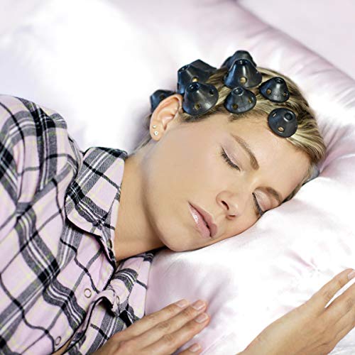 Spoolies Original Hair Curlers, Heatless Silicone Rollers With Mesh Bag Gift For Natural Hair, Hair Extensions Plus Wigs, Made In Usa, 24 Medium Size, (Shadow Black) #TOP1