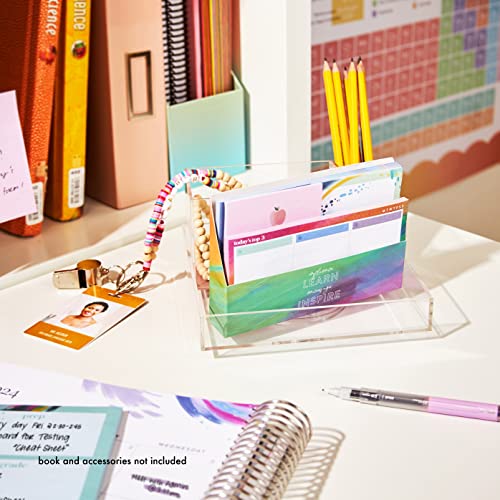 Sticky Notes Box Set for Teachers - 7 Sticky Note Pads with Box - 2 Large (3.9\" x 6\") 1 Medium (6\" x 3\") 4 Small (25 Sheets) Note Holder (3\" x 4\") Quality Teacher School Supplies by Erin Condren - Thumbnail 4