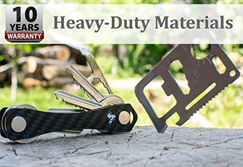 Carbon-Fiber-Compact-Key-Holder-Premium-Smart-Key-Organizer-Keychain-4-20-Keys-Heavy-Duty-Minimalist-Multikey-Folding-Pocket-Keyholder-Durable-Locking-Mechanism-Slick-Slim-Quiet-Profile