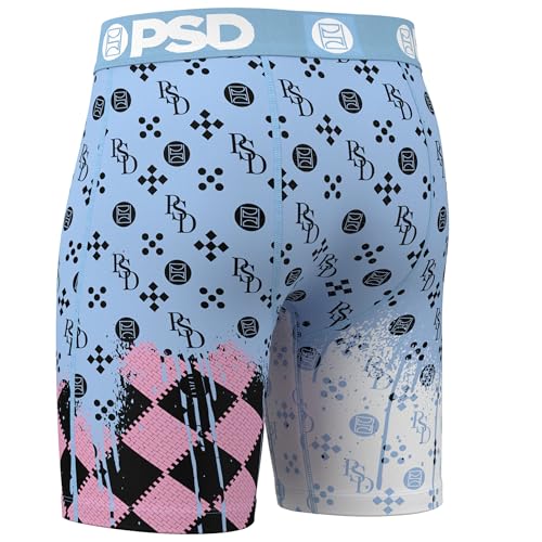 PSD Mens Boxer Briefs - Wf Cotton Candy, 7 Inch Inseam, Moisture-Wicking, 4-Way Stretch, Boxer Briefs for Men Pack2