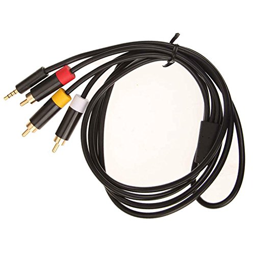 Composite AV 3.5mm 3RCA Cable for XBox 360 E 1.8m X-BOX E AV CABLE