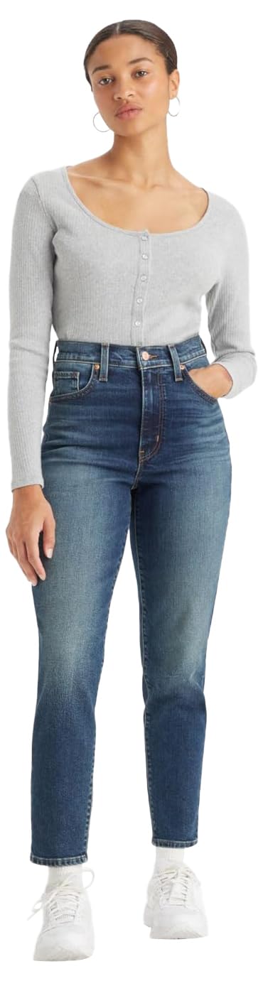 High Waist Mom Jeans Kot Pantolon Kadın