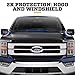 Husky Liners Aeroskin II Hood Protector | Fits 2004-2015 Nissan Titan | Low Profile Deflector/Bug Shield - 1 pc., Textured Black | 2830048
