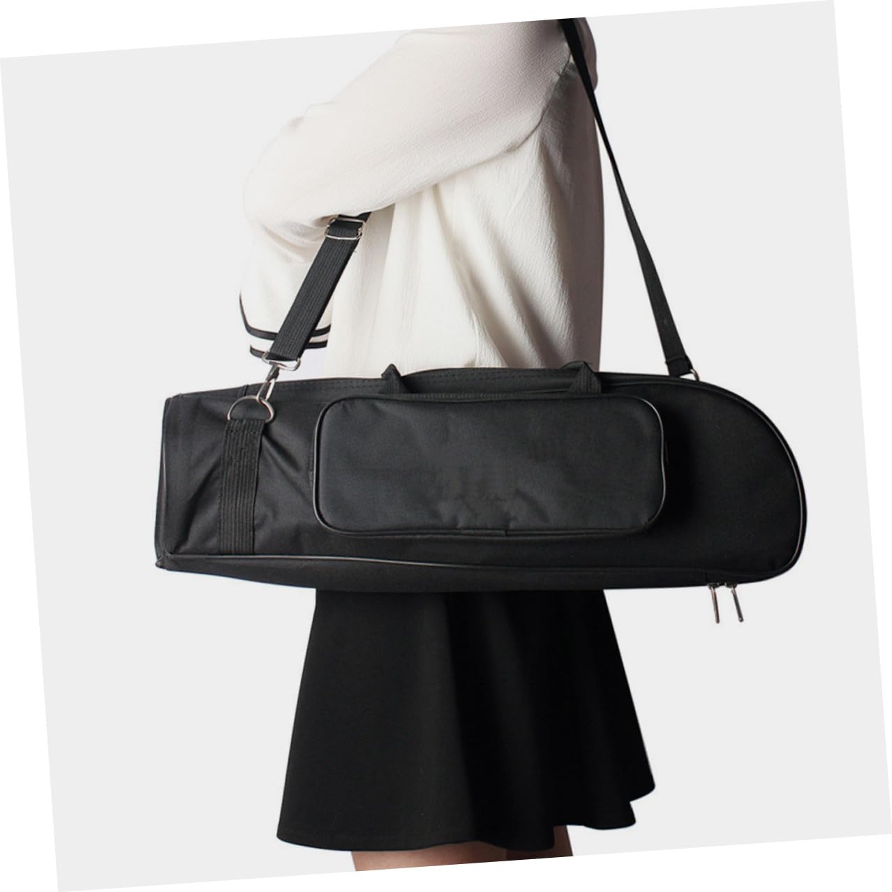 Bolsa para Trompeta Juvenil Bolsa Oxford Acolchada con Compartimentos para Instrumento y Accesorios Correa y Asa Cómodas para Transporte Seguro