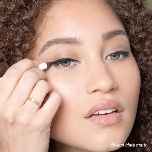 Image of Julep Eyeshadow 101 Creme-to-Powder Eyeshadow Stick Duo + When Pencil Met Gel Sharpenable Multi-Use Longwear Eyeliner Pencil, 3pc Set - Meadow Shimmer, Blackest Black and Pearl Shimmer