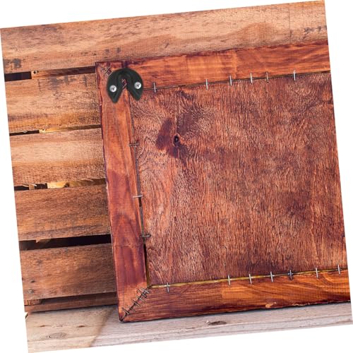 Image of 8pcs Keyhole Hangers for Frames Mirrors Sturdy Hanging Hooks Easy Installation Decorative Hardware for Home Decor Hanger Clips for Picture Frames Mirrors