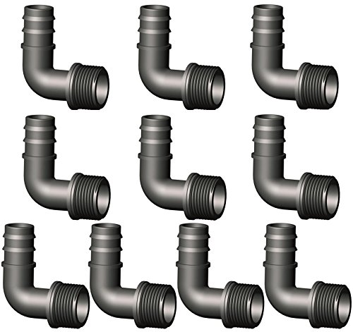Irritec Raccordo Riduttore Per Tubo Flessibile 16 Mm - 1/2 Pollice - 10 Pezzi, Per Impianti Di Irrigazione