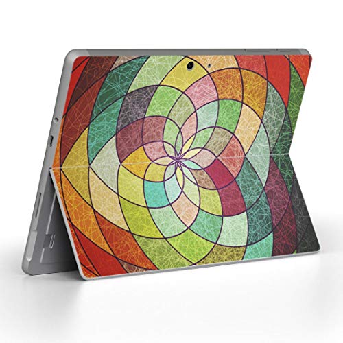 Surface Go 3 / Surface Go 2 Surface Go 全世代対応 専用スキンシール サーフェス go igsticker シール スキン 保護 フィルム ステッカー アクセサリー 008061 ユニーク カラフル 模様 ステンドグラ