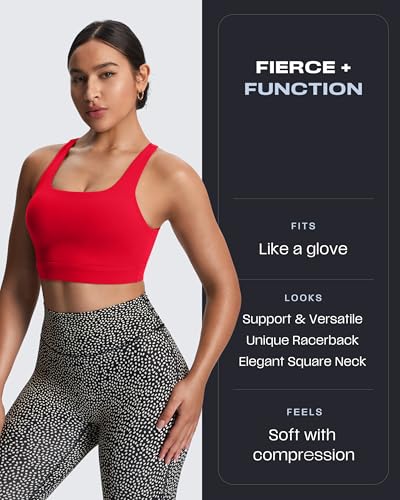 Image of Aoxjox Women's Workout Sports Bras High Impact Fitness Training Gym Khloe Bra Yoga Crop Tank