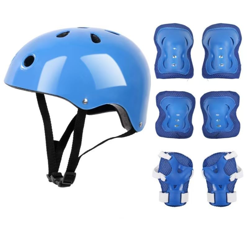 The 7-Piece Set Contains Knee Pads, Elbows and Wrist Guards, which are Suitable for Sports, Cycling, Roller Skating and Skateboarding.