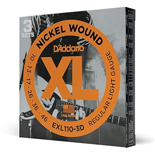 D´Addario EXL110-3D Cuerdas de Guitarra Eléctrica Bobinadas en Níquel, Luz Regular, 10-46, 3 Juegos, 10-46, Regular Light, 3-Pack | Ya disponible en tu tienda friki favorita! En mundofriki.es! D´Addario EXL110-3D Cuerdas de Guitarra Eléctrica Bobinadas en Níquel, Luz Regular, 10-46, 3 Juegos, 10-46, Regular Light, 3-Pack | Ya disponible en tu tienda friki favorita! En mundofriki.es!