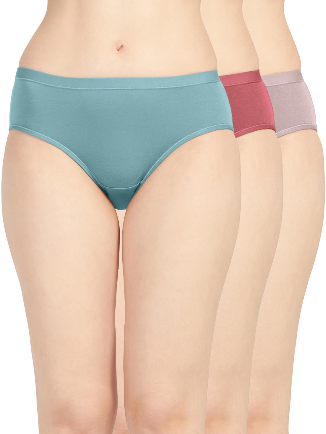 sonari 2231 Women's Mid Rise Full Coverage Everyday Cotton Panty | Soft and Breathable Fabric, Inbuilt Elastic for a Secure and Comfortable Fit | Lightweight, Stretchable and Ideal for All Day Wear-picture-14